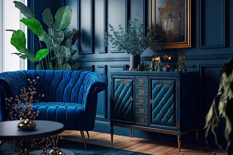 Le bleu en décoration